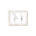 Picture of Saxophone _GroupedProduct_Rectangle_Landscape_Framed_Matted_