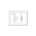 Picture of Saxophone _GroupedProduct_Rectangle_Landscape_Framed_Matted_