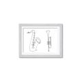 Picture of Saxophone _GroupedProduct_Rectangle_Landscape_Framed_Matted_