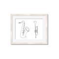 Picture of Saxophone _GroupedProduct_Rectangle_Landscape_Framed_Matted_
