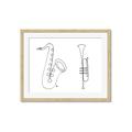 Picture of Saxophone _GroupedProduct_Rectangle_Landscape_Framed_Matted_