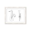 Picture of Saxophone _GroupedProduct_Rectangle_Landscape_Framed_Matted_