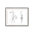 Picture of Saxophone _GroupedProduct_Rectangle_Landscape_Framed_Matted_