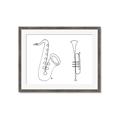 Picture of Saxophone _GroupedProduct_Rectangle_Landscape_Framed_Matted_
