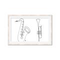 Picture of Saxophone _GroupedProduct_Rectangle_Landscape_Framed_Matted_