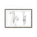 Picture of Saxophone _GroupedProduct_Rectangle_Landscape_Framed_Matted_