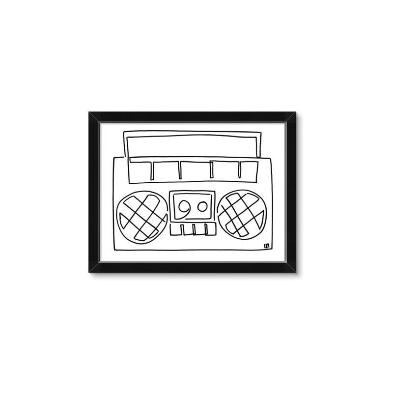 Picture of Portable Radio _GroupedProduct_Rectangle_Landscape_Framed_Matted_