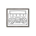 Picture of Portable Radio _GroupedProduct_Rectangle_Landscape_Framed_Matted_