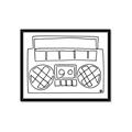 Picture of Portable Radio _GroupedProduct_Rectangle_Landscape_Framed_Matted_