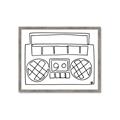 Picture of Portable Radio _GroupedProduct_Rectangle_Landscape_Framed_Matted_