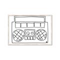 Picture of Portable Radio _GroupedProduct_Rectangle_Landscape_Framed_Matted_