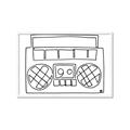 Picture of Portable Radio _GroupedProduct_Rectangle_Landscape_Framed_Matted_
