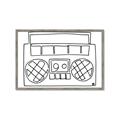 Picture of Portable Radio _GroupedProduct_Rectangle_Landscape_Framed_Matted_