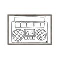 Picture of Portable Radio _GroupedProduct_Rectangle_Landscape_Framed_Matted_