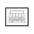 Picture of Portable Radio _GroupedProduct_Rectangle_Landscape_Framed_Matted_