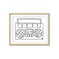 Picture of Portable Radio _GroupedProduct_Rectangle_Landscape_Framed_Matted_