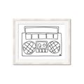Picture of Portable Radio _GroupedProduct_Rectangle_Landscape_Framed_Matted_