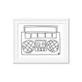 Picture of Portable Radio _GroupedProduct_Rectangle_Landscape_Framed_Matted_