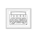 Picture of Portable Radio _GroupedProduct_Rectangle_Landscape_Framed_Matted_