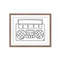 Picture of Portable Radio _GroupedProduct_Rectangle_Landscape_Framed_Matted_