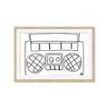 Picture of Portable Radio _GroupedProduct_Rectangle_Landscape_Framed_Matted_