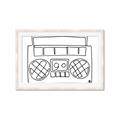 Picture of Portable Radio _GroupedProduct_Rectangle_Landscape_Framed_Matted_