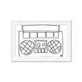 Picture of Portable Radio _GroupedProduct_Rectangle_Landscape_Framed_Matted_