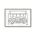 Picture of Portable Radio _GroupedProduct_Rectangle_Landscape_Framed_Matted_
