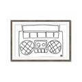 Picture of Portable Radio _GroupedProduct_Rectangle_Landscape_Framed_Matted_