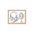 Picture of Microphone _GroupedProduct_Rectangle_Landscape_Framed_Matted_