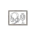 Picture of Microphone _GroupedProduct_Rectangle_Landscape_Framed_Matted_