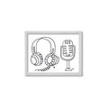 Picture of Microphone _GroupedProduct_Rectangle_Landscape_Framed_Matted_