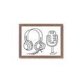 Picture of Microphone _GroupedProduct_Rectangle_Landscape_Framed_Matted_