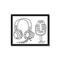 Picture of Microphone _GroupedProduct_Rectangle_Landscape_Framed_Matted_