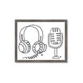 Picture of Microphone _GroupedProduct_Rectangle_Landscape_Framed_Matted_