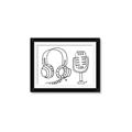 Picture of Microphone _GroupedProduct_Rectangle_Landscape_Framed_Matted_