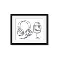 Picture of Microphone _GroupedProduct_Rectangle_Landscape_Framed_Matted_