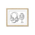 Picture of Microphone _GroupedProduct_Rectangle_Landscape_Framed_Matted_