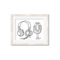 Picture of Microphone _GroupedProduct_Rectangle_Landscape_Framed_Matted_