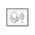 Picture of Microphone _GroupedProduct_Rectangle_Landscape_Framed_Matted_