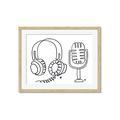 Picture of Microphone _GroupedProduct_Rectangle_Landscape_Framed_Matted_