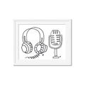 Picture of Microphone _GroupedProduct_Rectangle_Landscape_Framed_Matted_