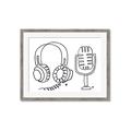 Picture of Microphone _GroupedProduct_Rectangle_Landscape_Framed_Matted_