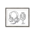 Picture of Microphone _GroupedProduct_Rectangle_Landscape_Framed_Matted_