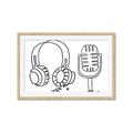 Picture of Microphone _GroupedProduct_Rectangle_Landscape_Framed_Matted_