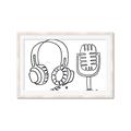 Picture of Microphone _GroupedProduct_Rectangle_Landscape_Framed_Matted_