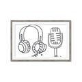 Picture of Microphone _GroupedProduct_Rectangle_Landscape_Framed_Matted_