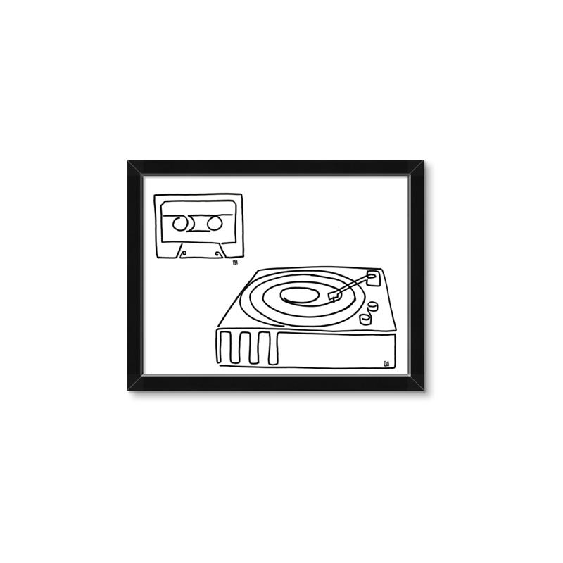 Picture of Turntable _GroupedProduct_Rectangle_Landscape_Framed_Matted_