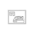 Picture of Turntable _GroupedProduct_Rectangle_Landscape_Framed_Matted_