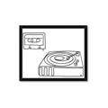 Picture of Turntable _GroupedProduct_Rectangle_Landscape_Framed_Matted_